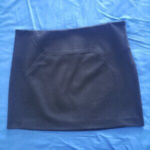 Vintage Diane Von Furstenberg Size 4 Kawa Black Mini Skirt 80% Wool Unlined Y2K